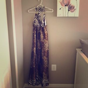 Long maxi dress Leopard print